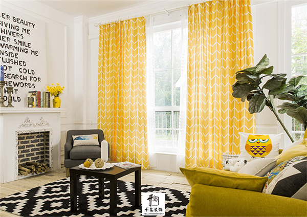 清新窗簾，大自然的味道