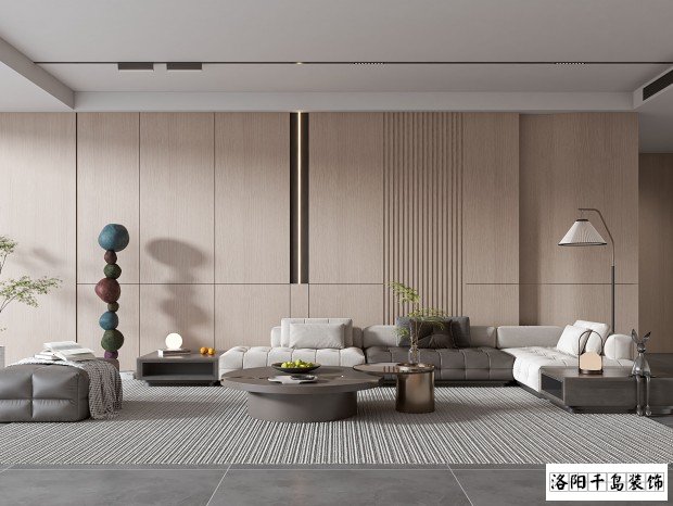 洛陽極簡(jiǎn)風(fēng)客廳裝修案例